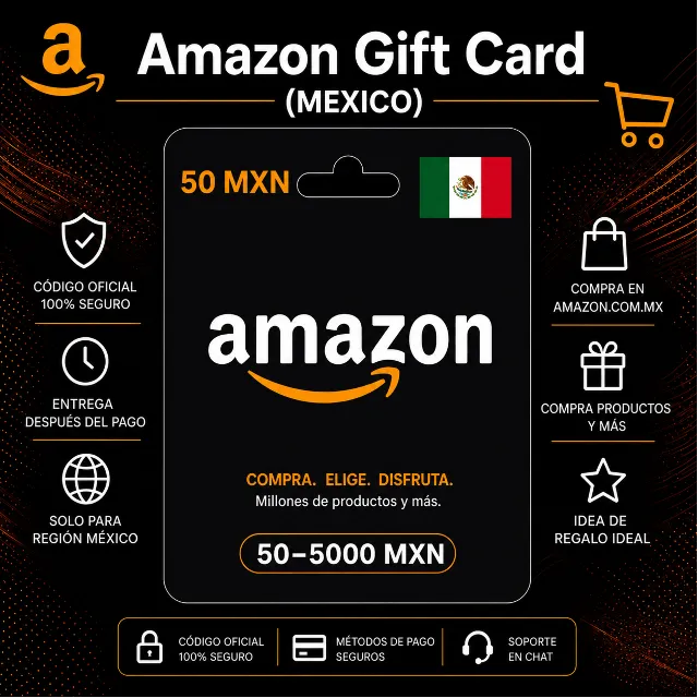 Amazon Gift Card (Мексика) 50–5000 MXN | Код пополнения Amazon