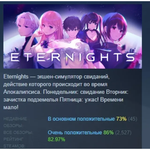 Eternights АВТОДОСТАВКА STEAM GLOBAL МГНОВЕННО ЛИЦЕНЗИЯ