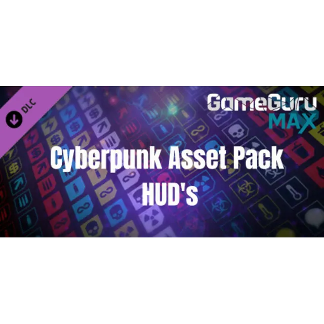 GameGuru MAX Cyberpunk Asset Pack - HUD's DLC