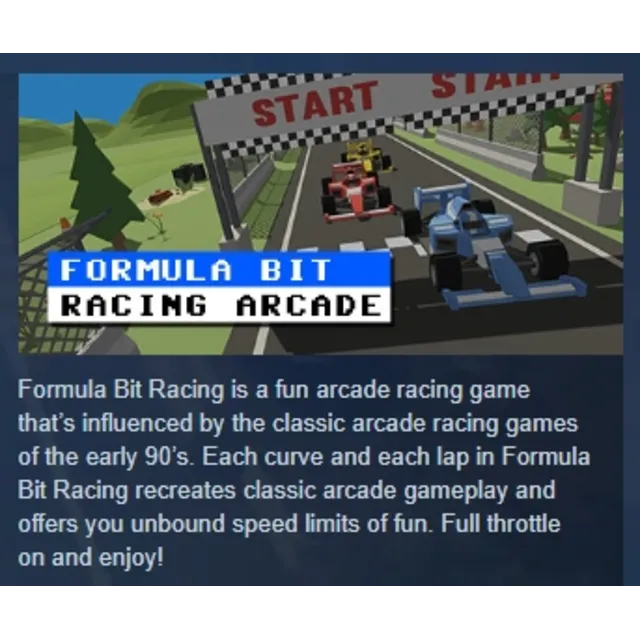 Formula Bit Racing АВТОДОСТАВКА STEAM GLOBAL МГНОВЕННО ЛИЦЕНЗИЯ