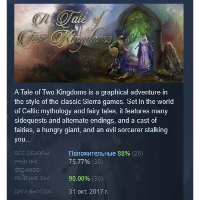A Tale of Two Kingdoms АВТОДОСТАВКА STEAM GLOBAL МГНОВЕННО ЛИЦЕНЗИЯ
