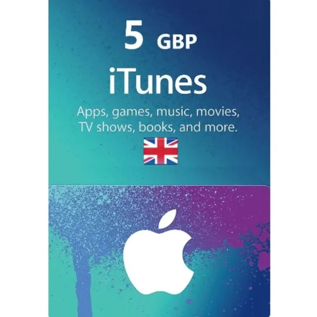 🍏iTunes &amp; App Store 🍏Gift Card 5 GBP - UK Instant⚡