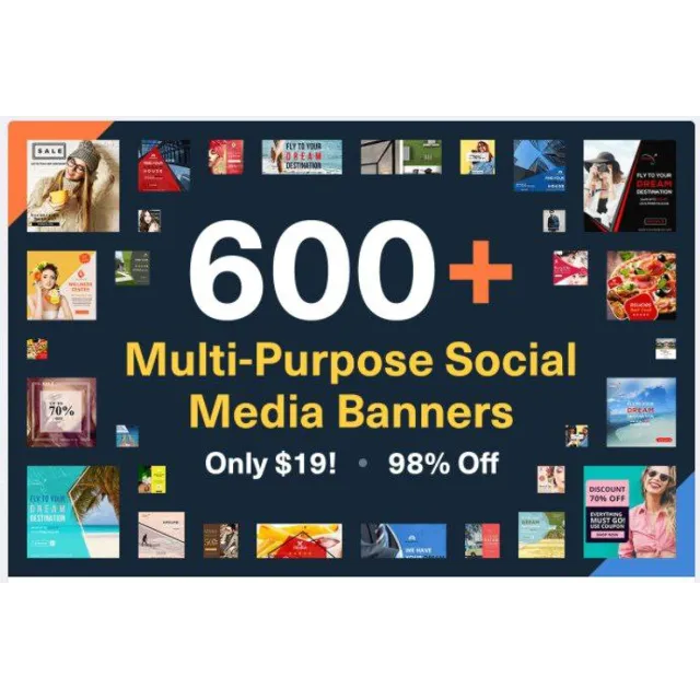 Более 600 Шаблонов PSD - Instagram, Facebook, Twitter
