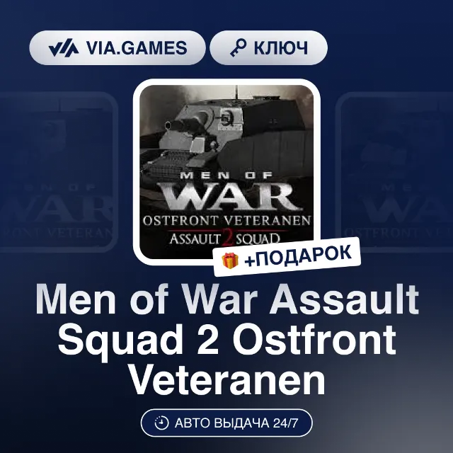 Men of War Assault Squad 2 Ostfront Veteranen DLC (Steam Ключ) РФ-СНГ-МИР + ПОДАРОК