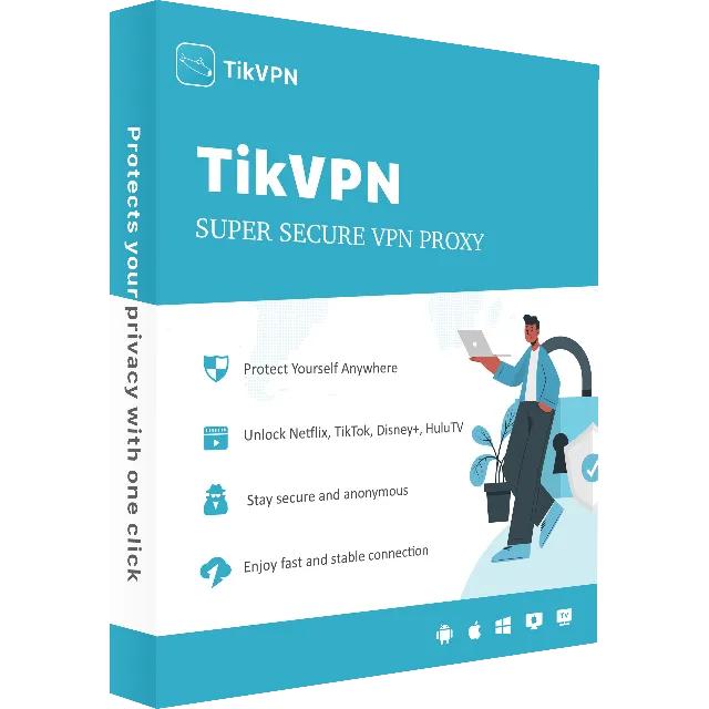 Tik VPN 🌎 БЕЗЛИМИТ до 1.04.2024 | 5 устройств 👑 Prem