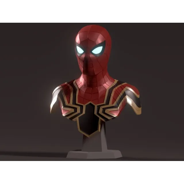 IRON SPIDER BUST: ПРОВЕРЕН И ГОТОВ К 3D ПЕЧАТИ