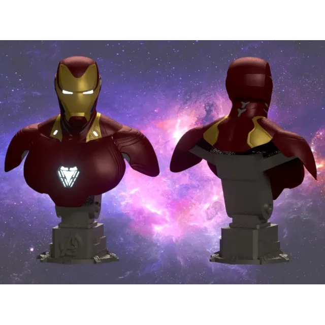 IRON MAN MARK 50 BUST: ПРОВЕРЕН И ГОТОВ К 3D ПЕЧАТИ