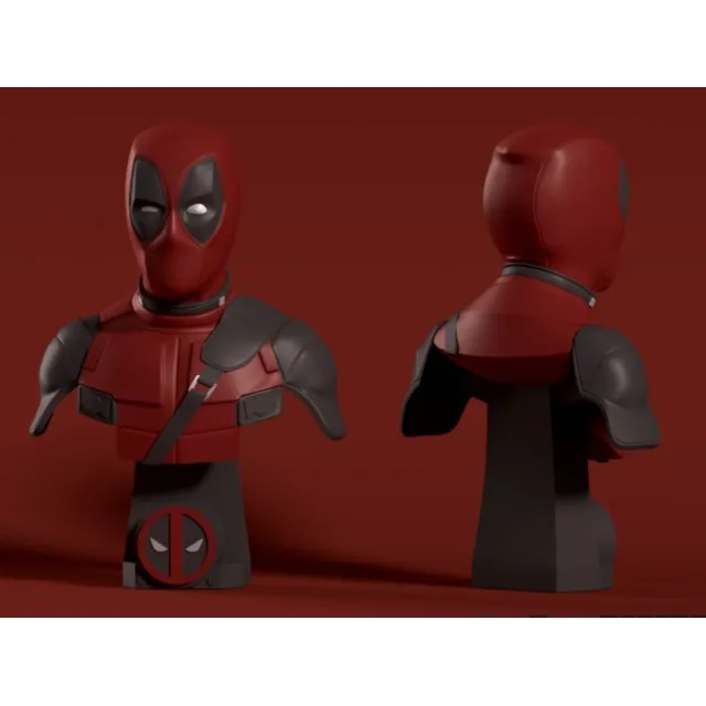 DEADPOOL BUST: ПРОВЕРЕН И ГОТОВ К 3D ПЕЧАТИ