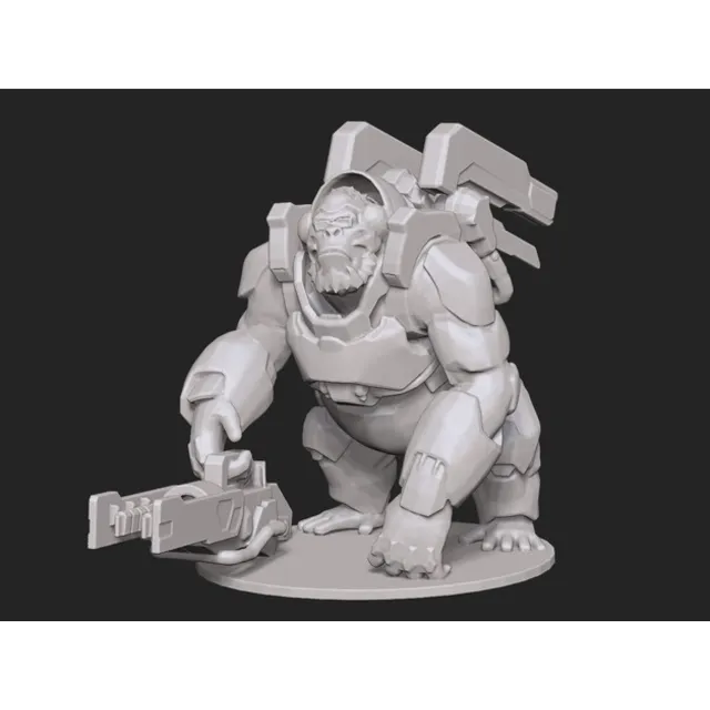 WINSTON OVERWATCH:  ПРОВЕРЕН И ГОТОВ К 3D ПЕЧАТИ