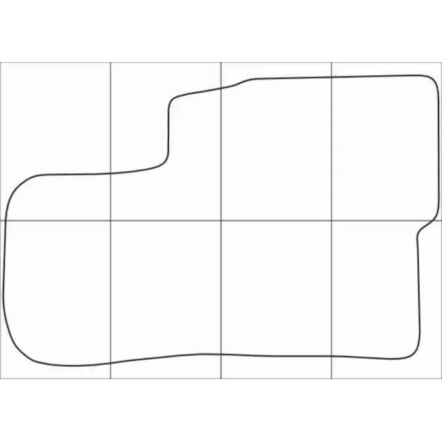KIA OPIRUS 2005-2011 Лекала автоковриков векторные