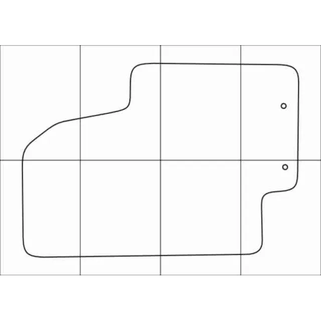 KIA SOUL 2008-- Лекала автоковриков векторные