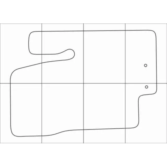 KIA VENGA 2009-16 Лекала автоковриков векторные
