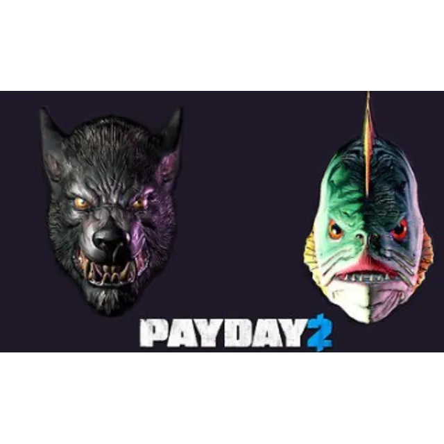 PAYDAY 2 Lycanwulf and The One Below Masks STEAM GLOBAL