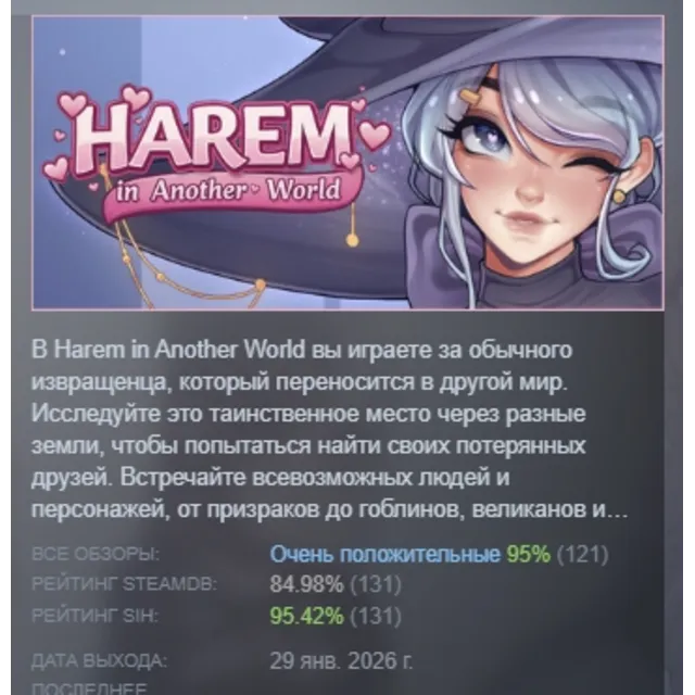 Harem in Another World АВТОДОСТАВКА STEAM GLOBAL МГНОВЕННО ЛИЦЕНЗИЯ
