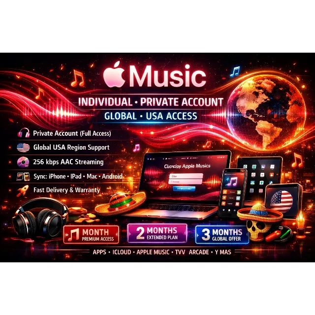🍎💥APPL🎶 MUSIC PRO 💥ГЛОБАЛЬНЫЙ 🔥INDIVIDUEL 🎵ДОСТУП К ПОЧТЕ НА 2/3МЕСЯЦ 💯🎧