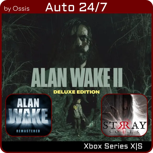 24/7 XBOX Alan Wake 2 Deluxe, Stray Souls, Alan Wake Remastered