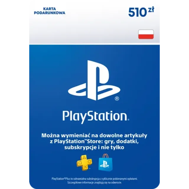 КАРТА PSN PLAYSTATION - 510 PLN zl ЗЛОТЫХ 🇵🇱🔥ПОЛЬША