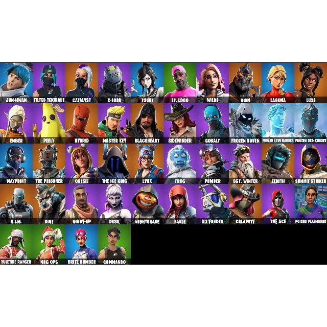 FORTNITE 45+ ОБЛИЦОВ АККАУНТ|OG FROZEN PACK| + Почта