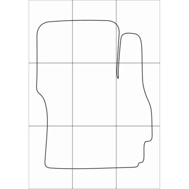 MAZDA 5 2010-- Лекала автоковриков вектор