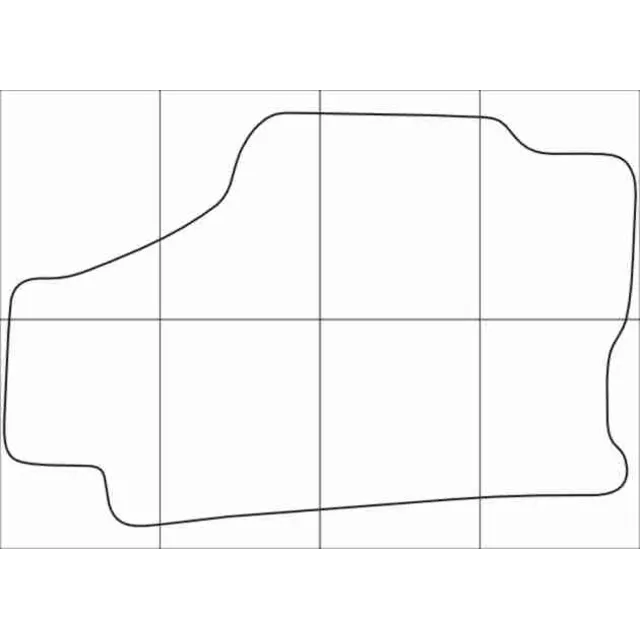 MAZDA 626 GF 1997-2002 Лекала автоковриков вектор