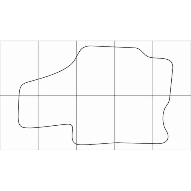 MAZDA XEDOS 6 1992-1999 Лекала автоковриков вектор