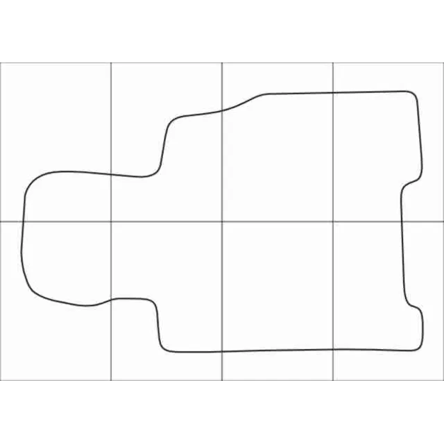 MAZDA XEDOS 9 1994-2000 Лекала автоковриков вектор