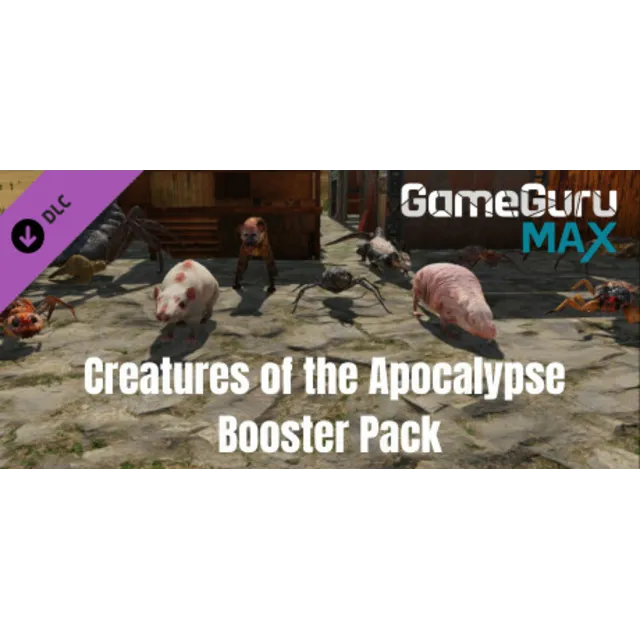 GameGuru MAX Wasteland Booster Pack - Creatures of the
