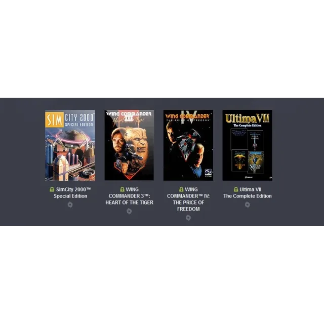 Origin Bundle 4 in 1: Wing Commander 3/IV, SimCity 2000