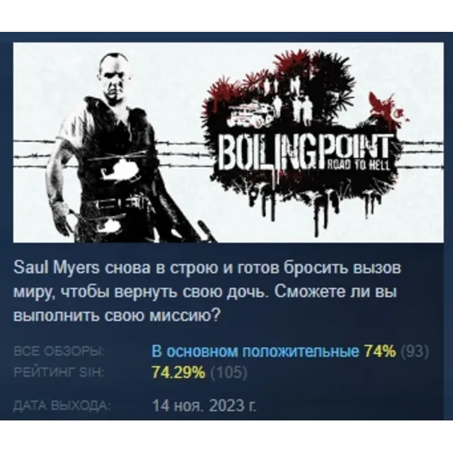 Boiling Point Road to Hell (Xenus: Точка кипения) АВТОДОСТАВКА STEAM GLOBAL МГНОВЕННО