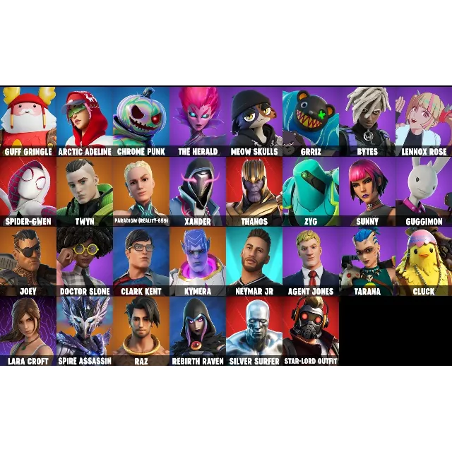 FORTNITE🎮 32+ СКИНОВ АККАУНТА |THANOS NEYMAR| + ПОЧТА