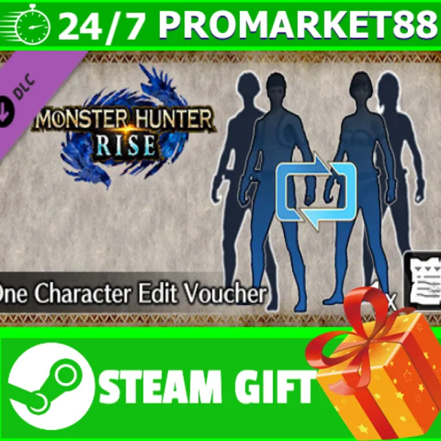 ⭐️ MONSTER HUNTER RISE - One Character Edit Voucher