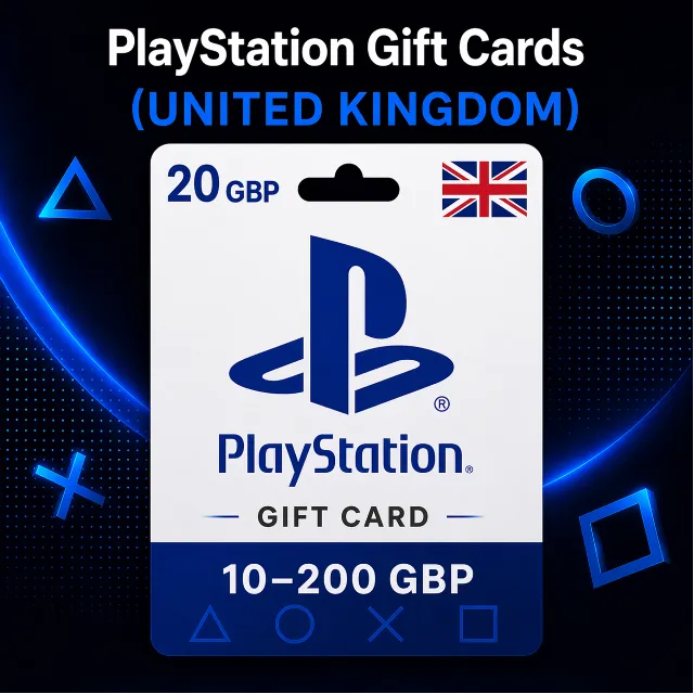 PlayStation Gift Cards Великобритания (GB) 10–200 GBP | Коды пополнения PSN