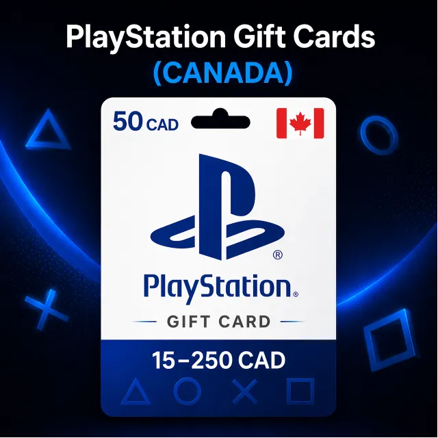 PlayStation Gift Cards Канада (CA) 15–250 CAD | Коды пополнения PSN