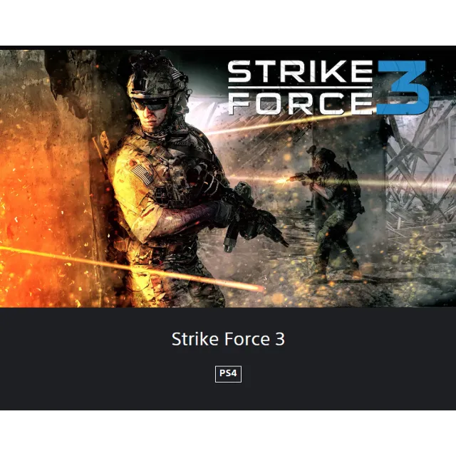 💥Strike Force 3 🔵 PS4 / PS5 🔴ТУРЦИЯ🔴