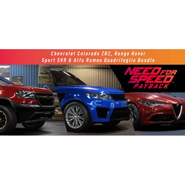 Need for Speed Payback: Chevrolet Colorado ZR2, Range Rover Sport SVR &amp; Alfa Romeo
