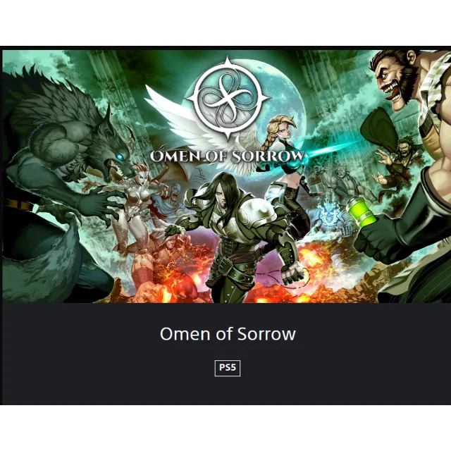 💥Omen of Sorrow 🔵 PS4 / PS5 🔴ТУРЦИЯ🔴
