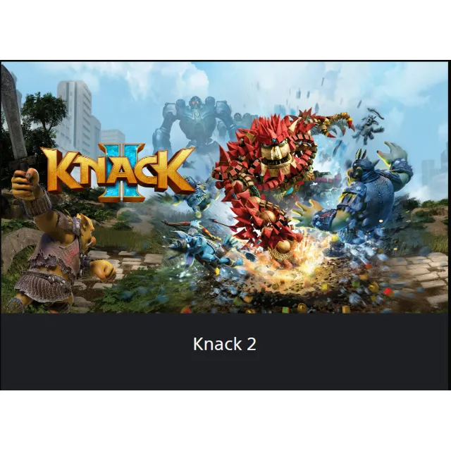 💥Knack 2 🔵 PS4 / PS5 🔴ТУРЦИЯ🔴
