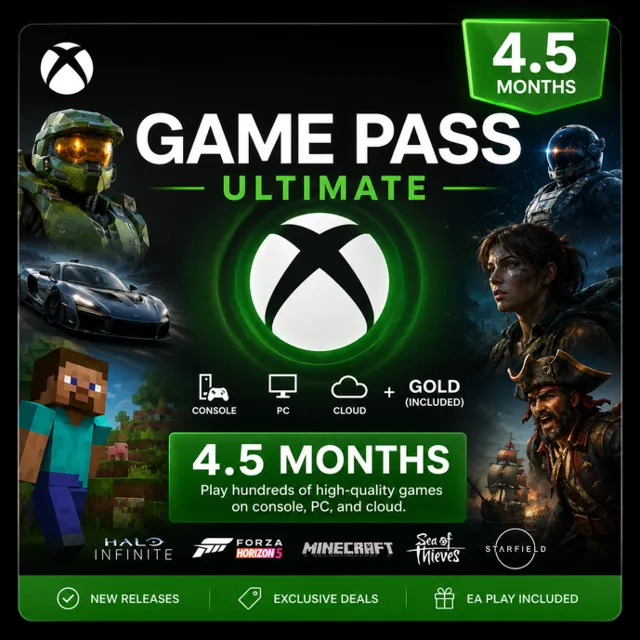 ✅Xbox Game Pass ULTIMATE 4,5 месяца💎Новый аккаунт + полный доступ - глобальный