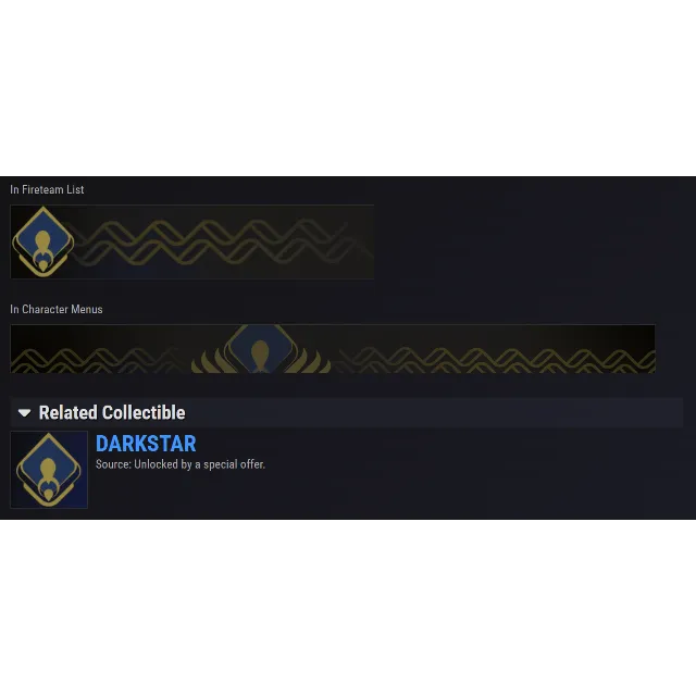 Destiny 2 эмблема - ТЕМНАЯ ЗВЕЗДА