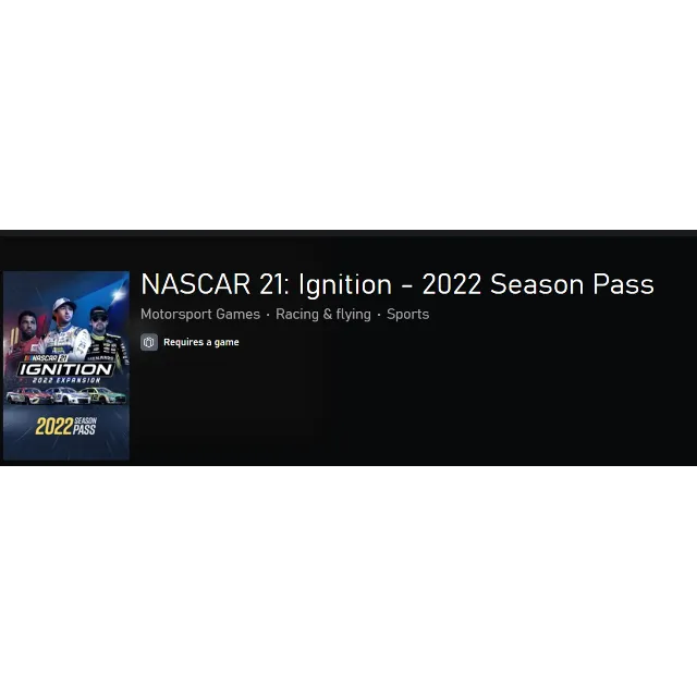 ❗NASCAR 21: IGNITION - 2022 SEASON PASS❗XBOX 🔑КЛЮЧ❗