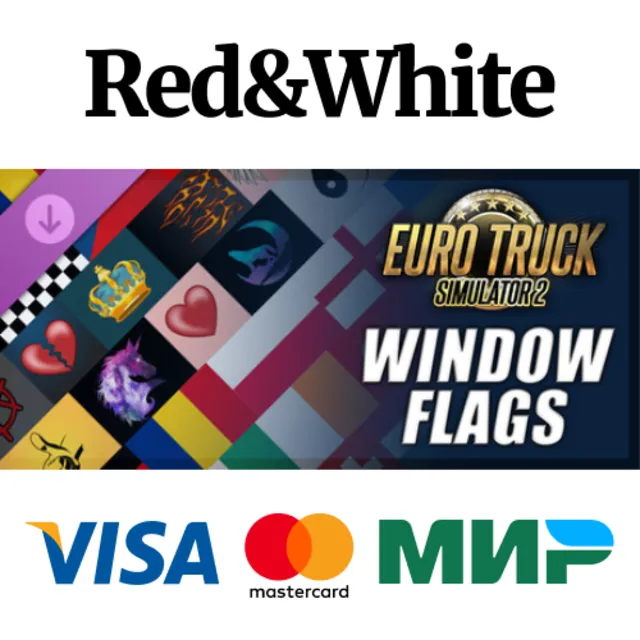 Euro Truck Simulator 2 - Window Flags DLC * STEAM RU🔥
