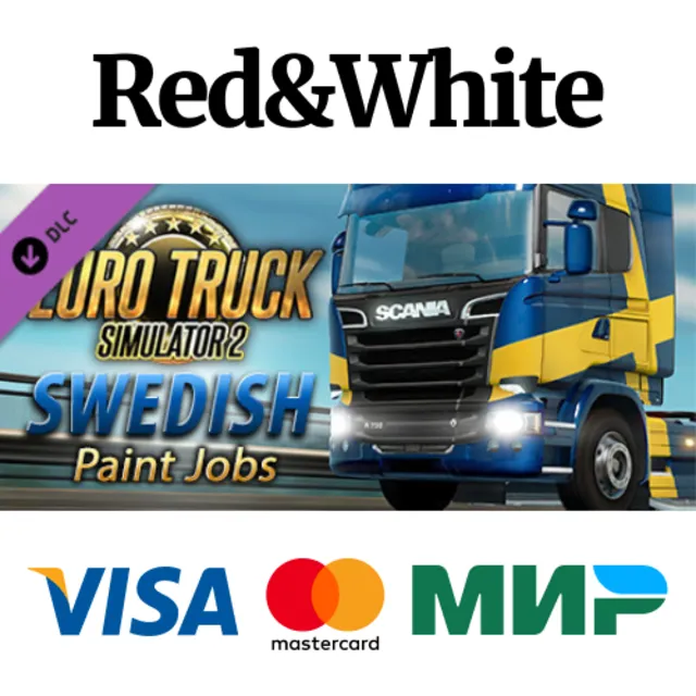 Euro Truck Simulator 2 - Swedish Paint Jobs Pack DLC