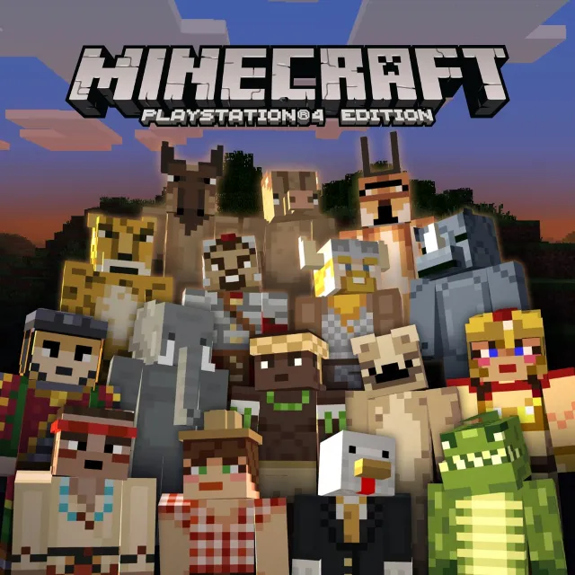 Набор скинов 'Битвы и звери Minecraft' PS4 ПСН