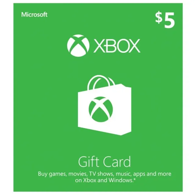 XBOX GIFT CARD - 5$ USD ДОЛЛАРОВ США USA 🇺🇸🔥
