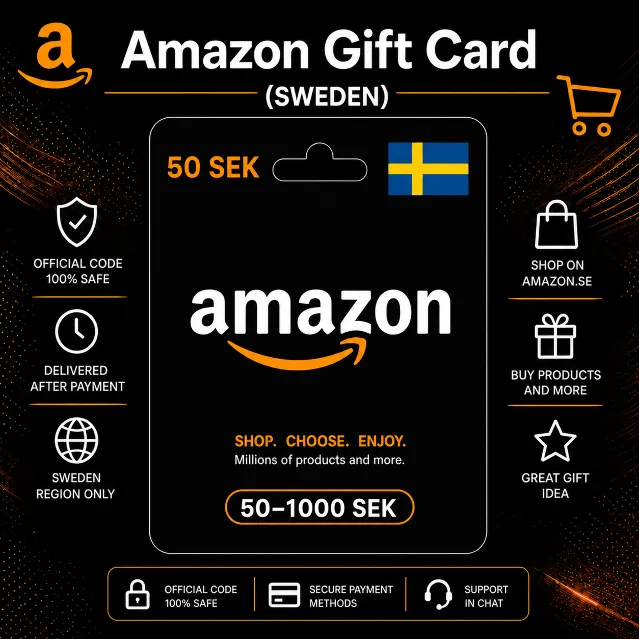 Amazon Gift Card (Швеция) 50–1000 SEK | Код пополнения Amazon