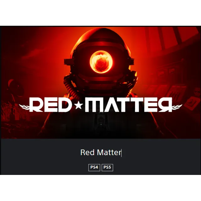 💥Red Matter 🔵 PS4/PS5 🔴ТУРЦИЯ🔴
