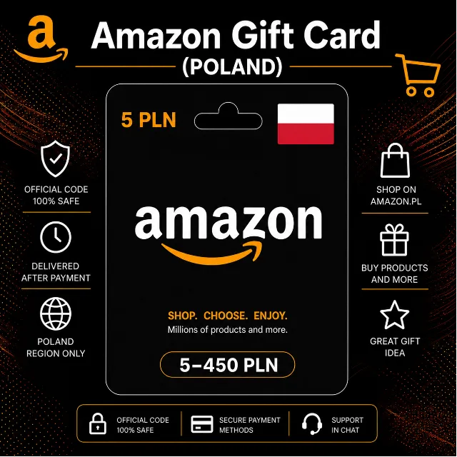 Amazon Gift Card (Польша) 5–450 PLN | Код пополнения Amazon