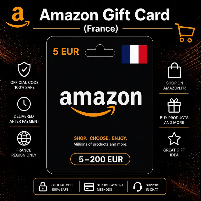Amazon Gift Card (Франция) 5–200 EUR | Код пополнения Amazon