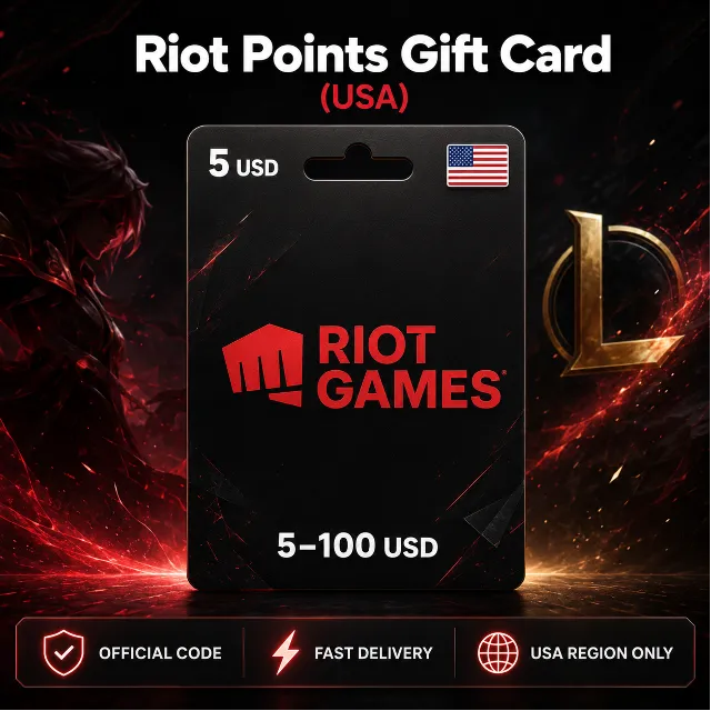 Riot Points Gift Card (США) 5–100 USD | Код пополнения