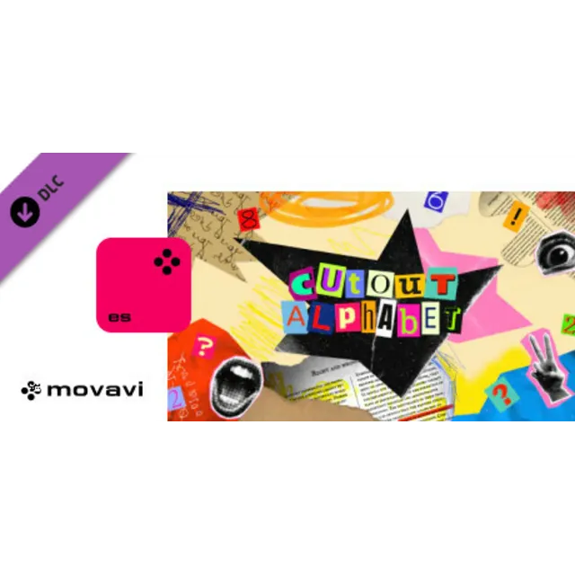 Movavi Video Suite 2024 - Cutout Alphabet Pack DLC